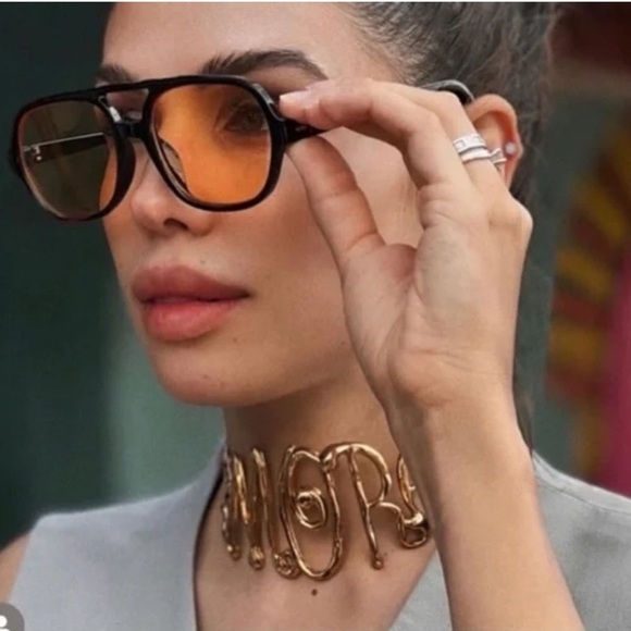 AMORE” Choker Gold Necklace Hot Item - Picture 3 of 7